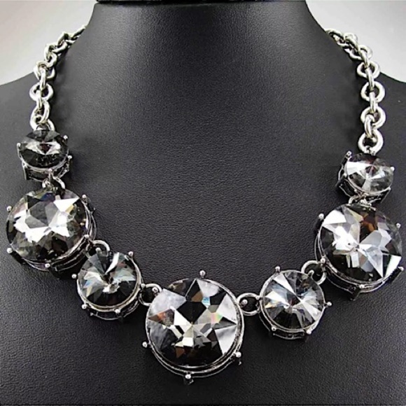 Jewelry - GRAY CRYSTAL STATEMENT NECKLACE #325